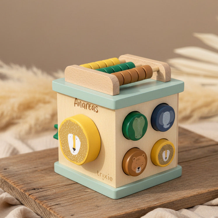 Cube d'activités en bois - pour la naissance | Trixie