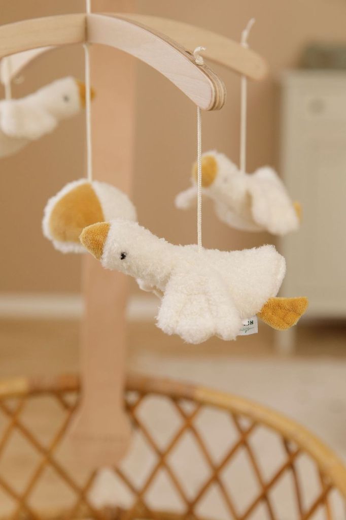 Mobile musical Petite Oie pour lit bébé by Schmatzepuffer®