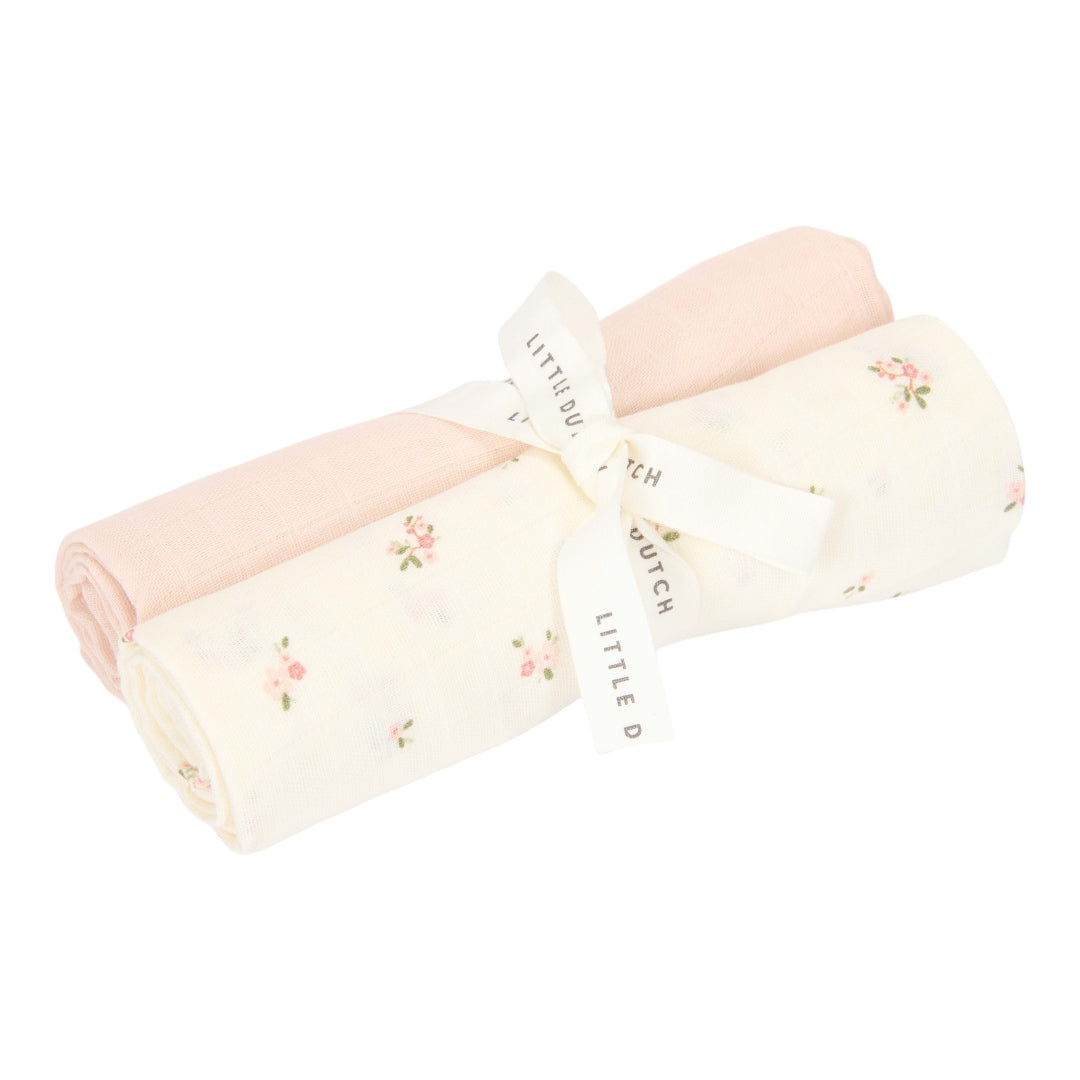 Langes en mousseline 70 x 70 cm Fairy Blossom / Blossom | Little Dutch