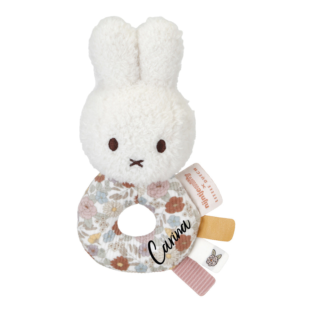 Rassel-Greifling Hase Vintage Little Flowers | Miffy