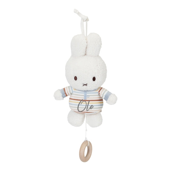 Boîte à musique lapin vintage Sunny Stripes x Miffy – Cadeau de naissance