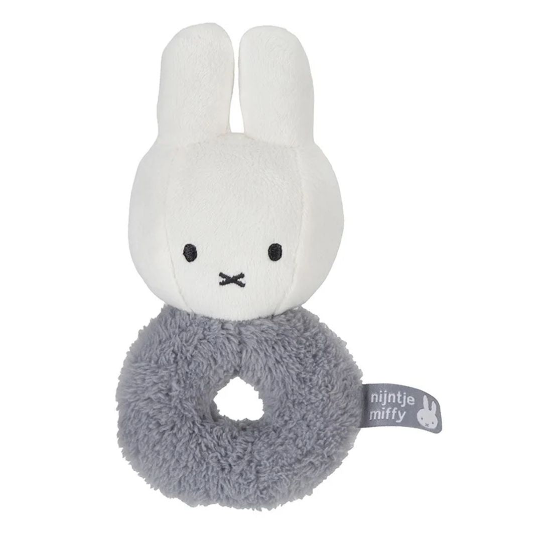 Hochet lapin Fluffy bleu | Miffy x Tiamo