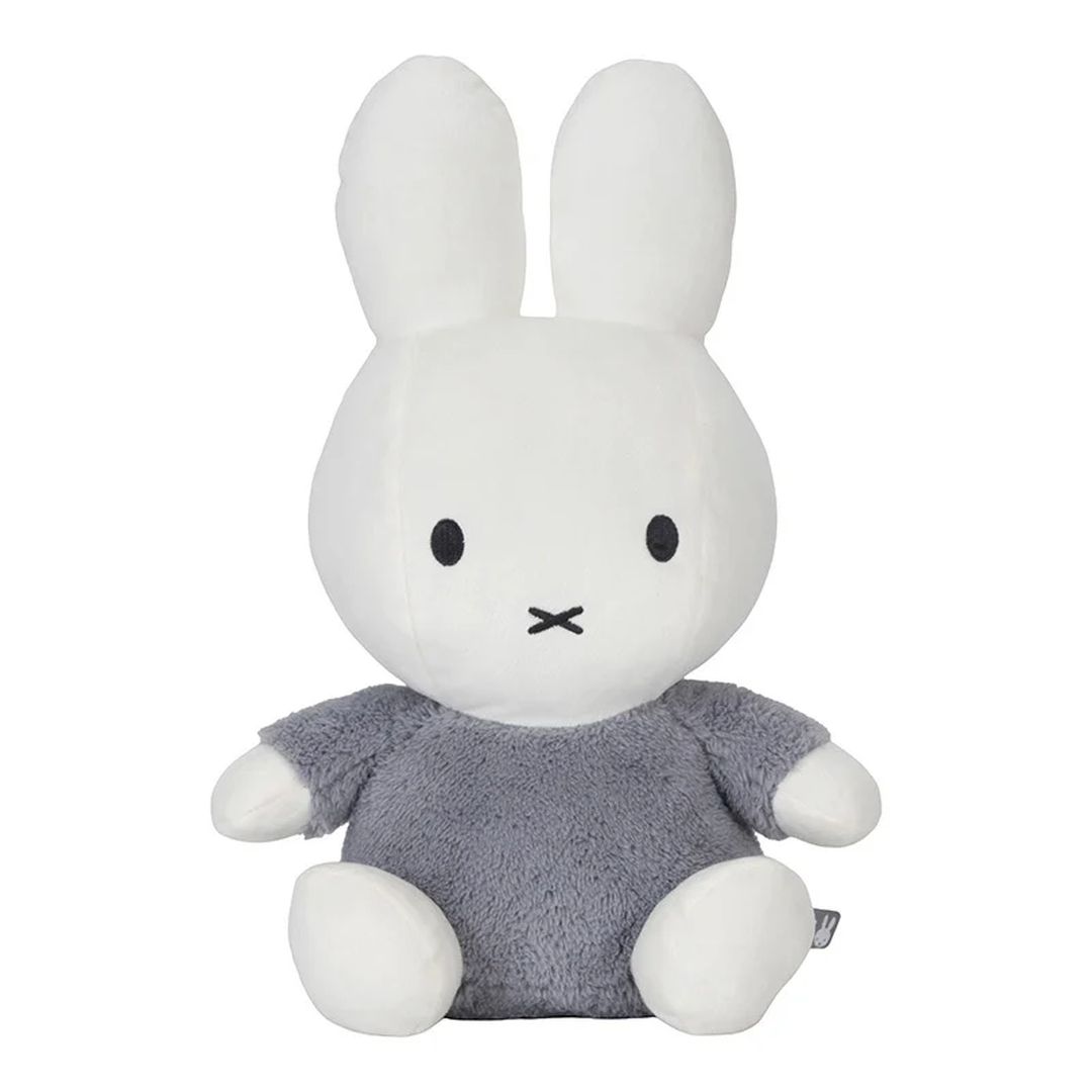 Peluche Miffy Lapin Fluffy Bleu 35 cm à câliner