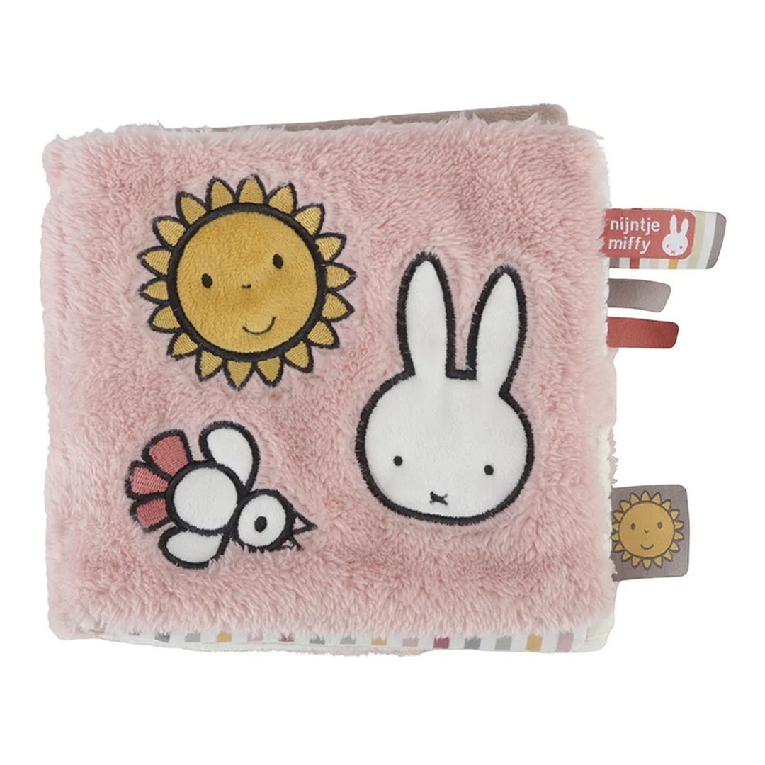 Livre d'activités en tissu rose et moelleux | Miffy x Tiamo