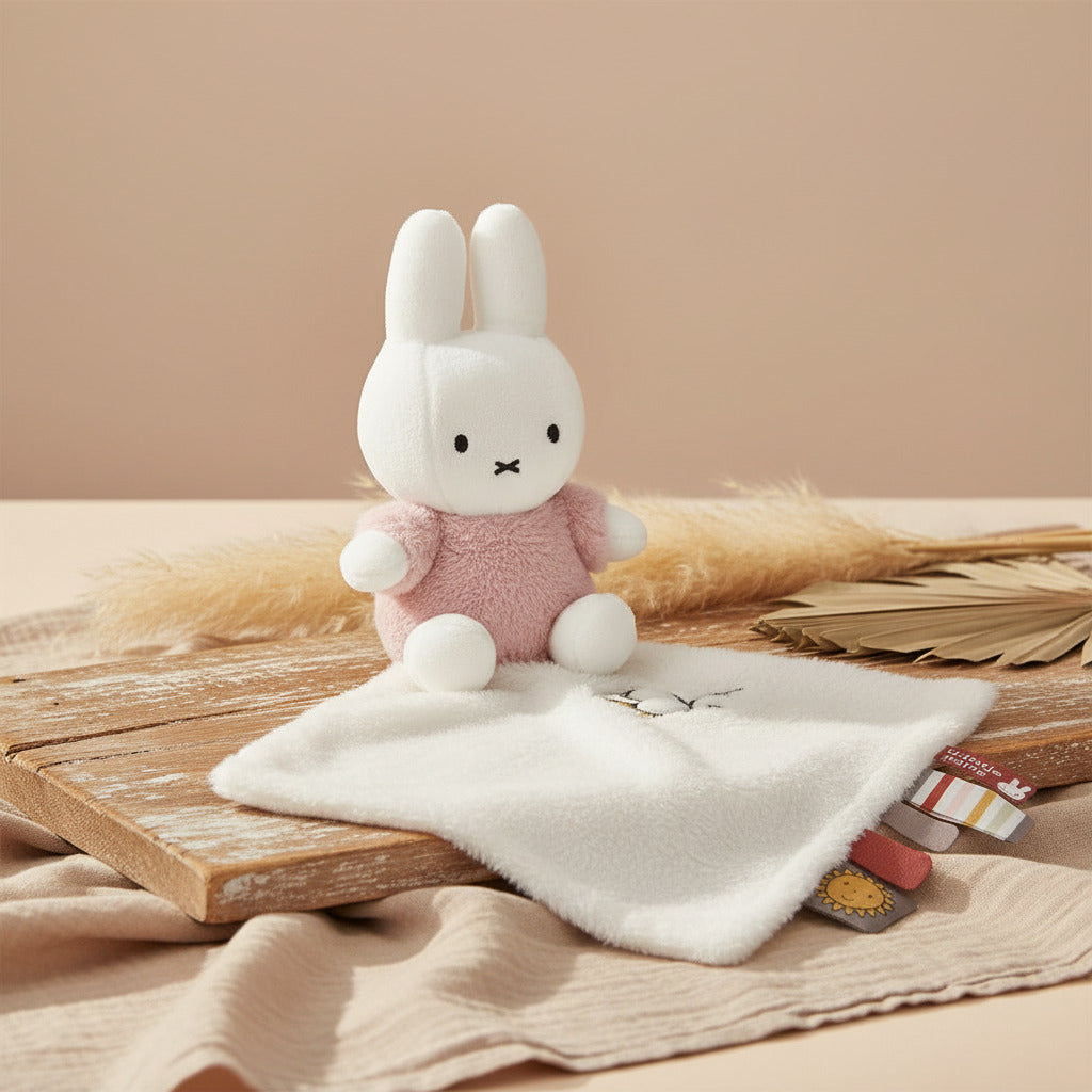 Schnuffeltuch Fluffy pink | Miffy x Tiamo