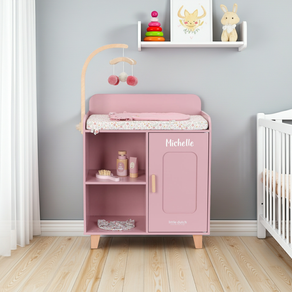 Table à langer pour poupées en bois – Accessoires pour le monde des poupées