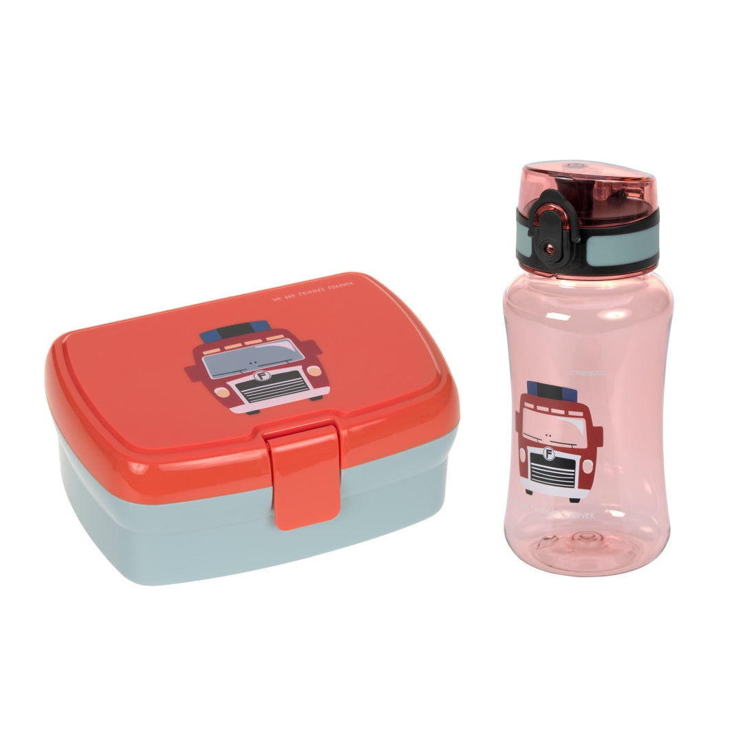Breaktime Set Bottle &amp; Lunch Box Tiny Drivers - Fire Department | Casual