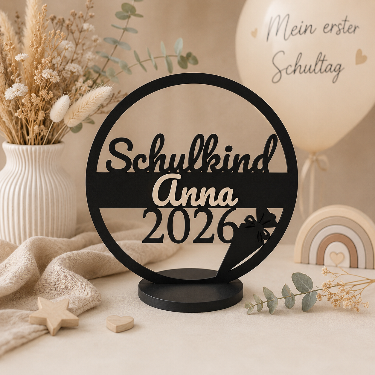 personalisiertes-schulkind-schild-2026-aufsteller-anna-beige
