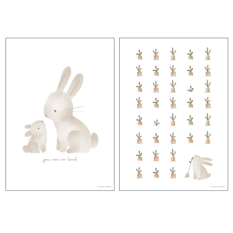 Affiche A3 Bébé Lapin | Little Dutch