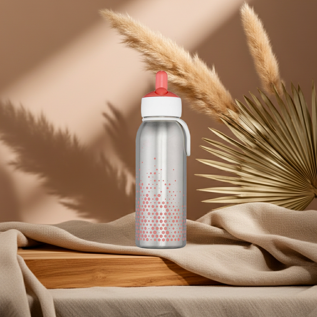Bouteille isotherme Flip-up 350 ml Rose – Bouteille pour enfants | Mepal