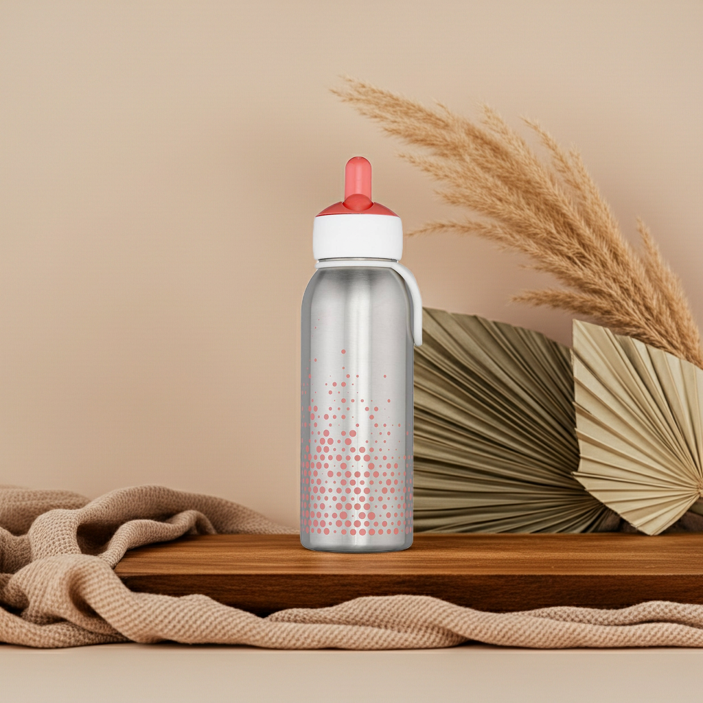 Bouteille isotherme Flip-up 350 ml Rose – Bouteille pour enfants | Mepal