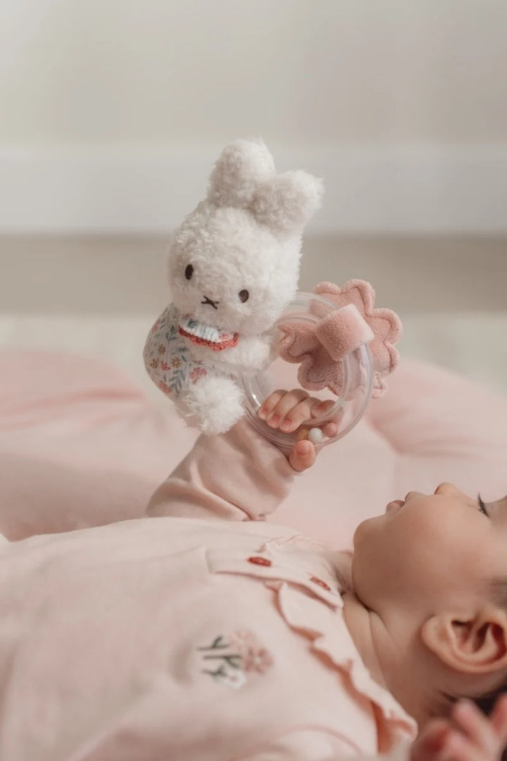 Anneau de dentition hochet Lapin Lucky Blossom x Miffy