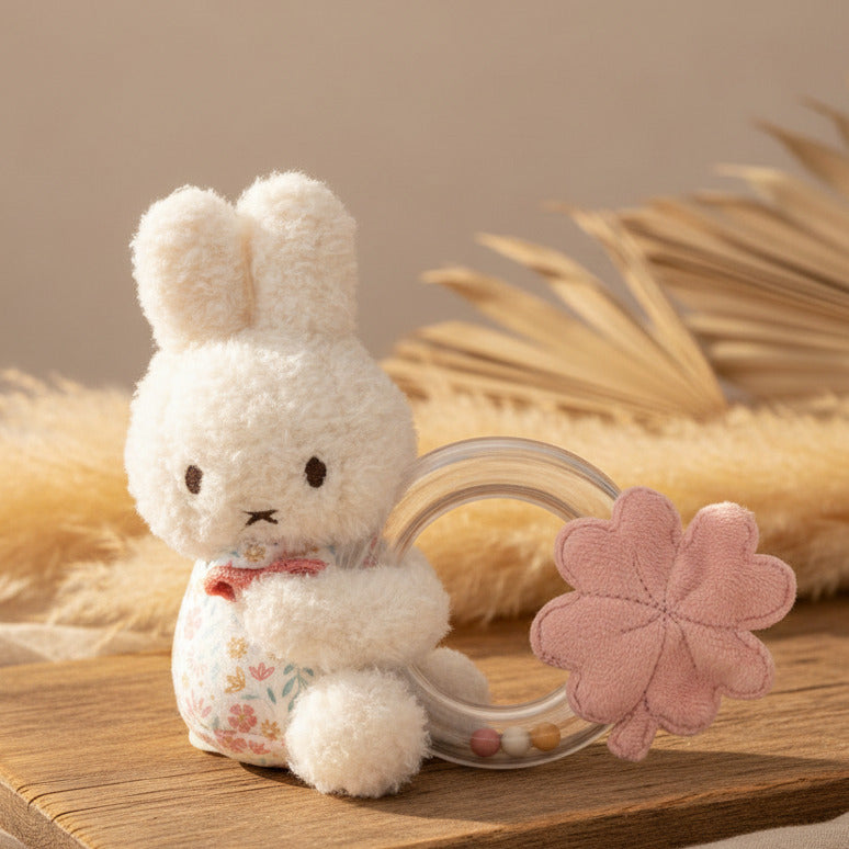 Anneau de dentition hochet Lapin Lucky Blossom x Miffy