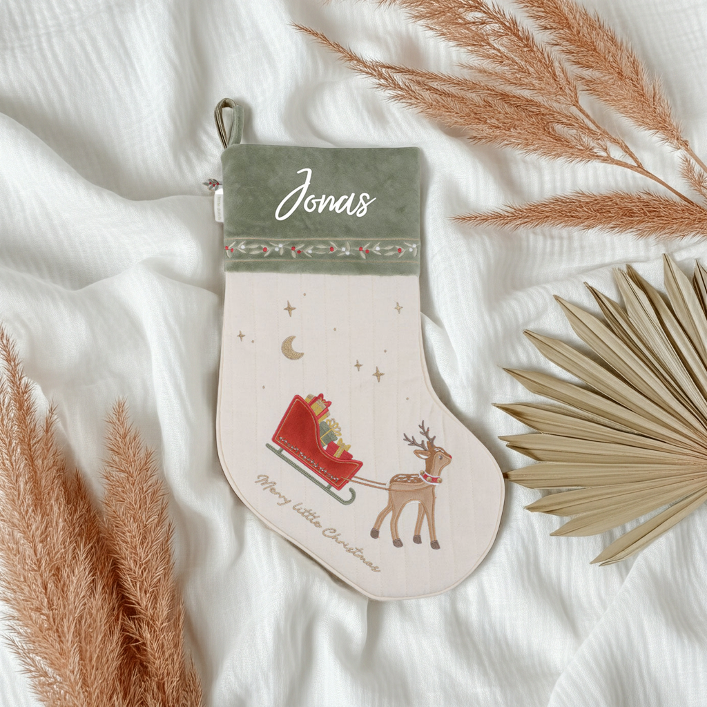 Christmas stocking Santa boot