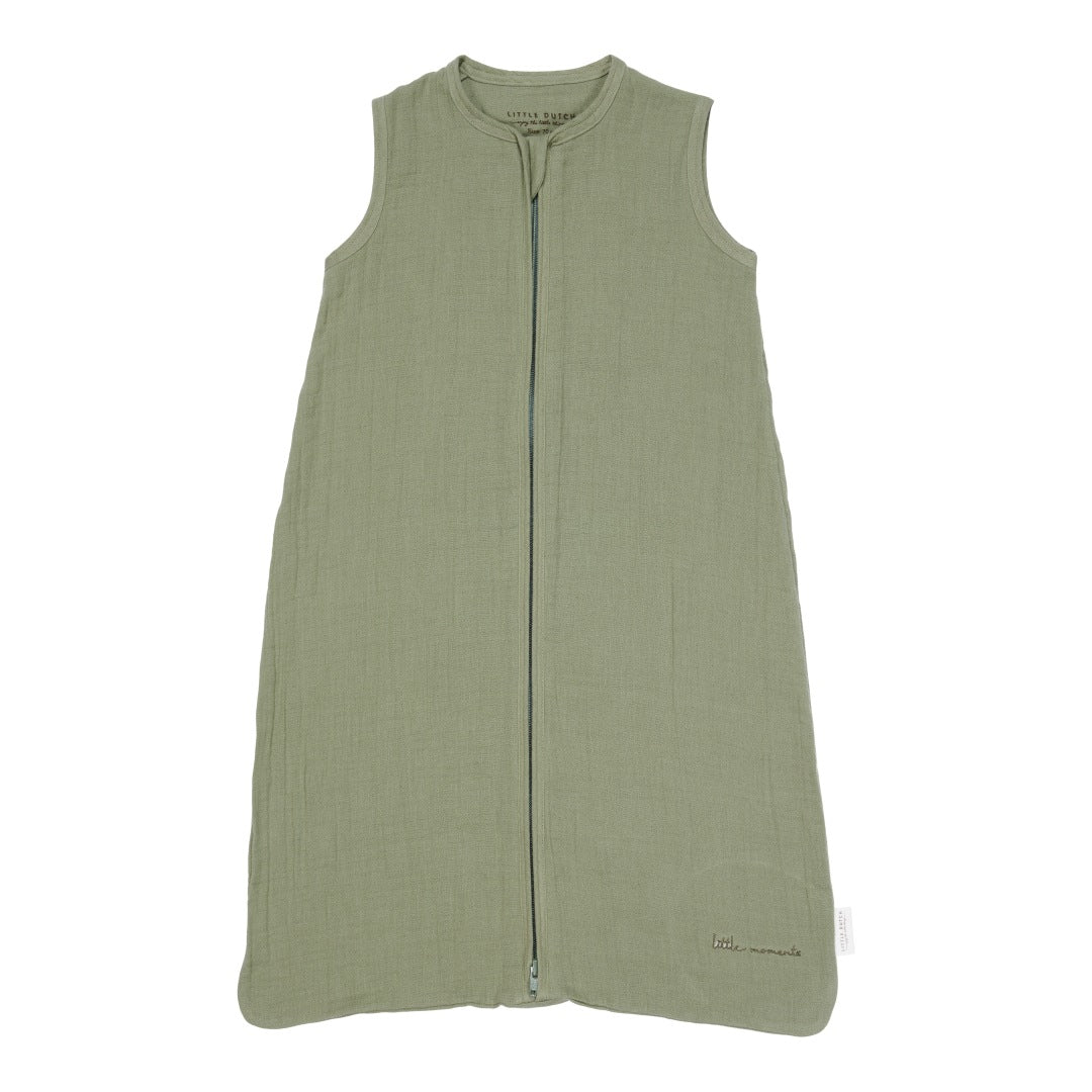 Gigoteuse d'été en mousseline 110 cm - Olive pur | Little Dutch