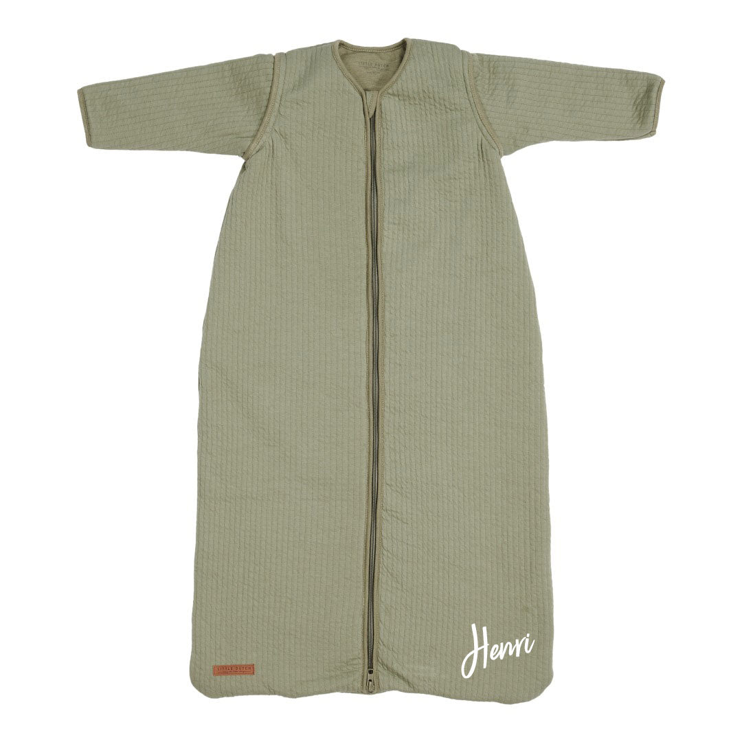 Schlafsack Winter 110 cm - Pure Olive | Little Dutch personalisierbar
