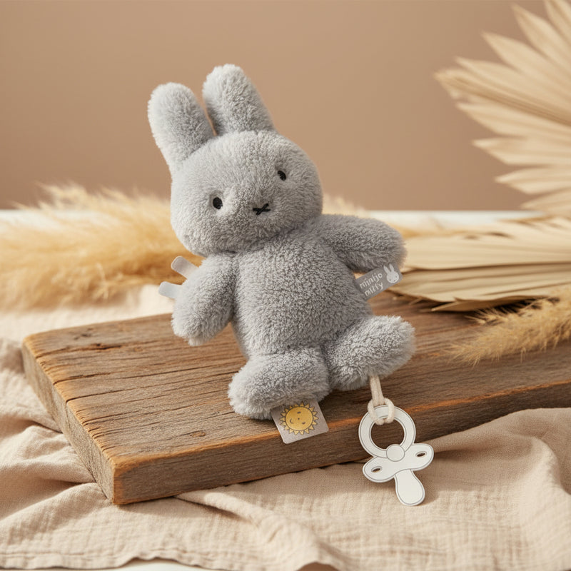 Doudou Miffy Fluffy bleu pour bébés