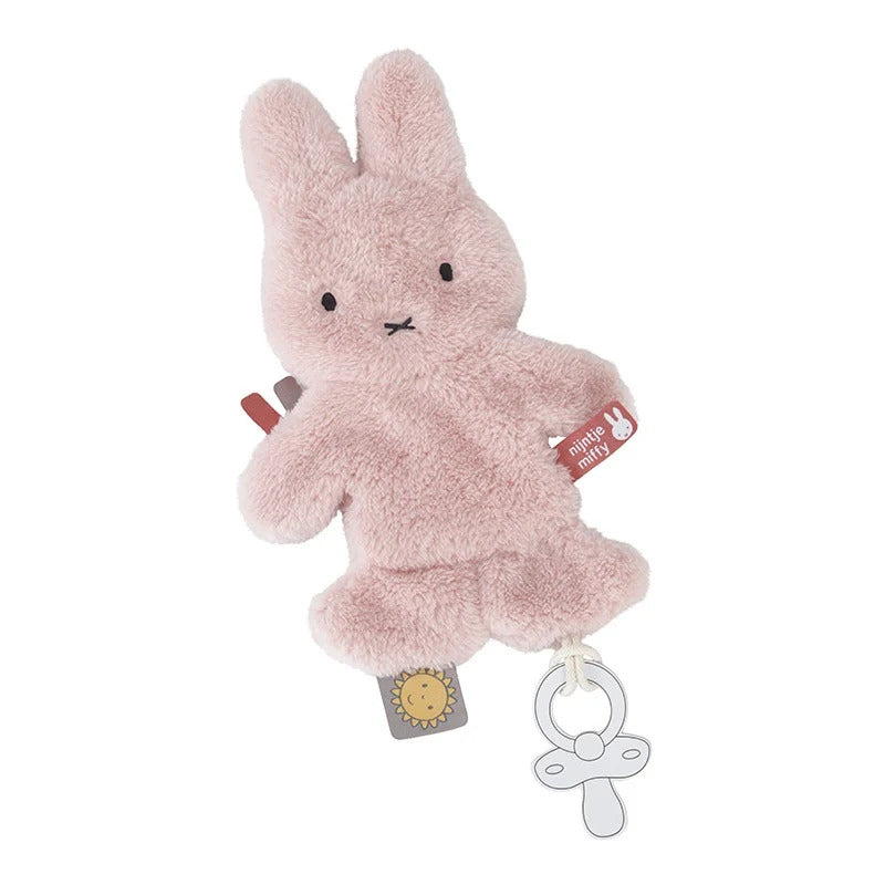 Attache-tétine rose duveteux | Miffy x Tiamo