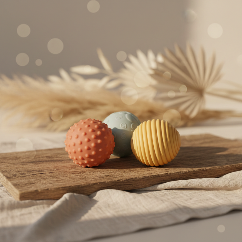 Lot de 3 balles sensorielles « Ferme » | Little Dutch