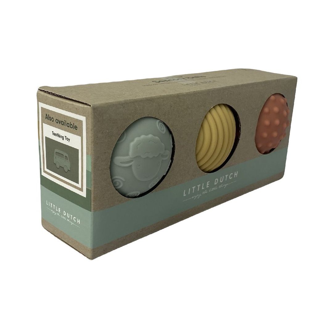 Lot de 3 balles sensorielles « Ferme » | Little Dutch