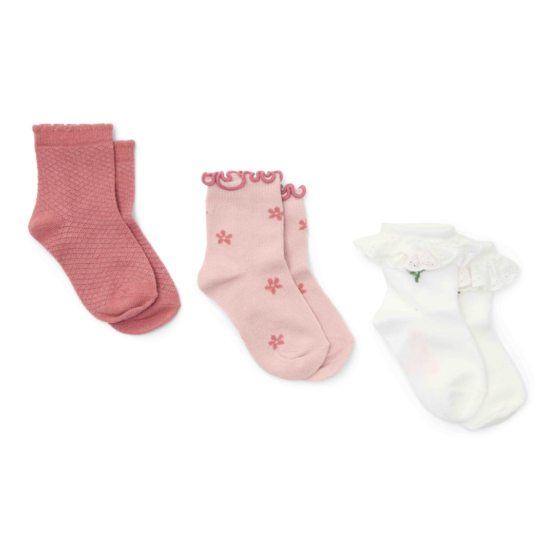 Socks set with three multi - 17/19 = 6-12 months | Little Dutch