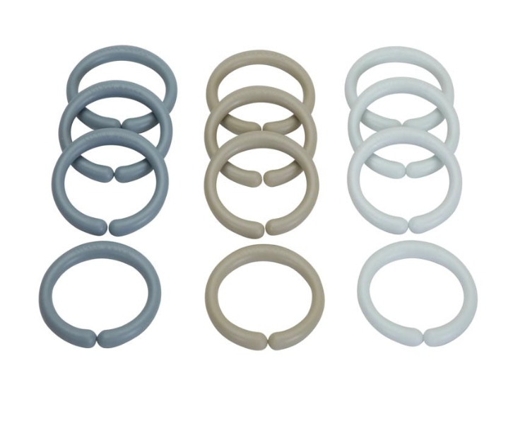 Anneaux de suspension bleu océan, 12 pièces | Little Dutch