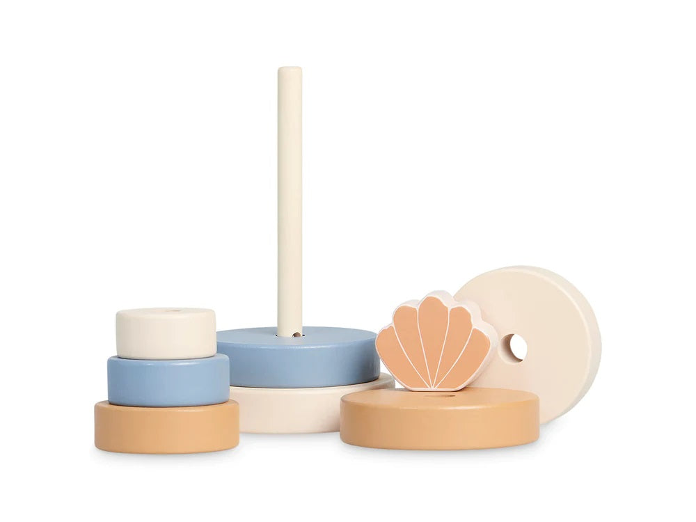 Tour empilable « coquillage » bleue | Jollein