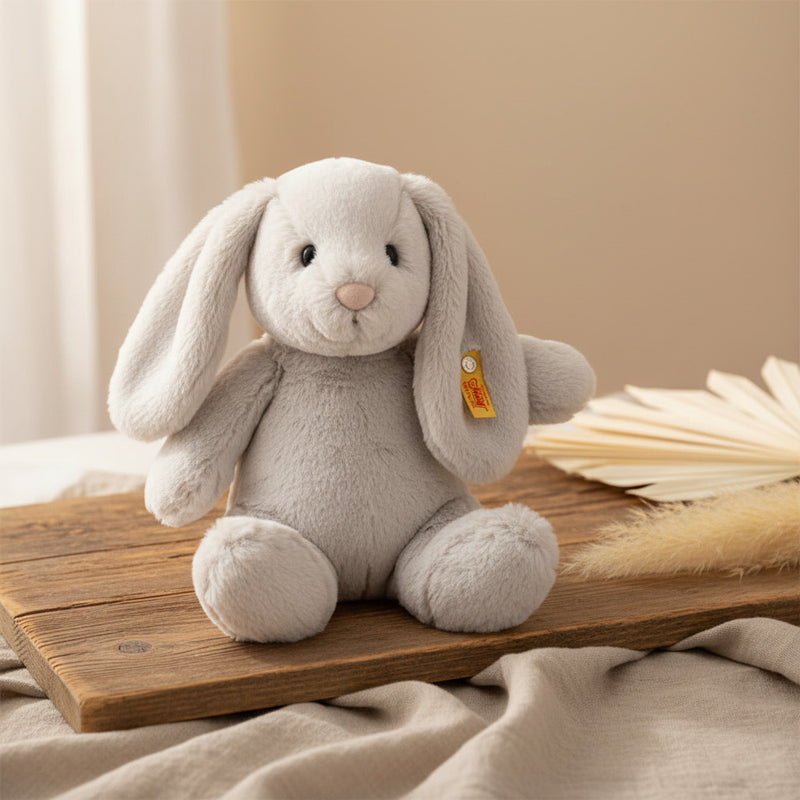 Peluche lapin Hoppie, gris clair, 28 cm | Steiff