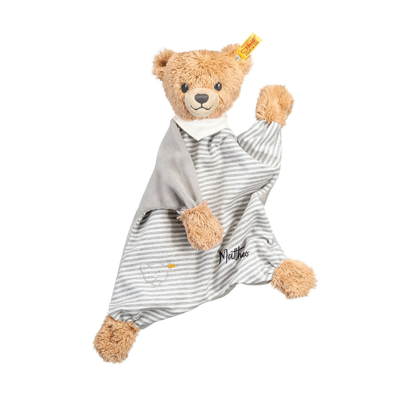Couverture confortable Ours Dormeur, gris 30 cm | Steiff