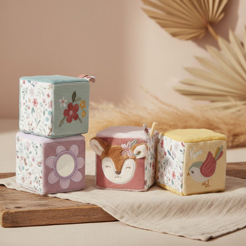 Set de cubes en tissu Jardin des Fées