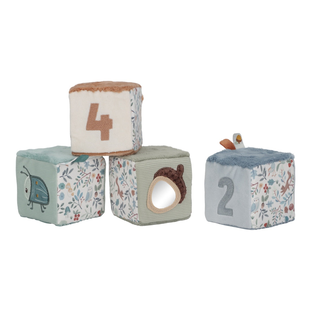 Lot de cubes en tissu Amis de la Forêt