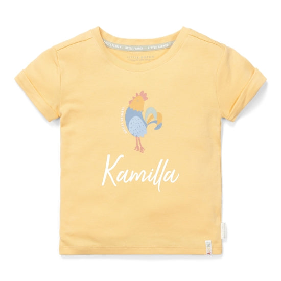 T-shirt à manches courtes Sunny Yellow pour bébés et enfants