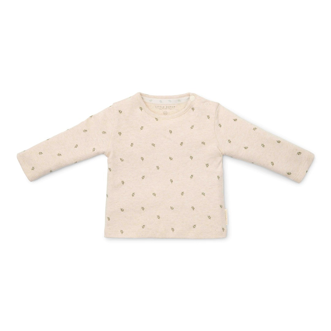 T-shirt manches longues Feuilles vertes - Little Farm | Little Dutch