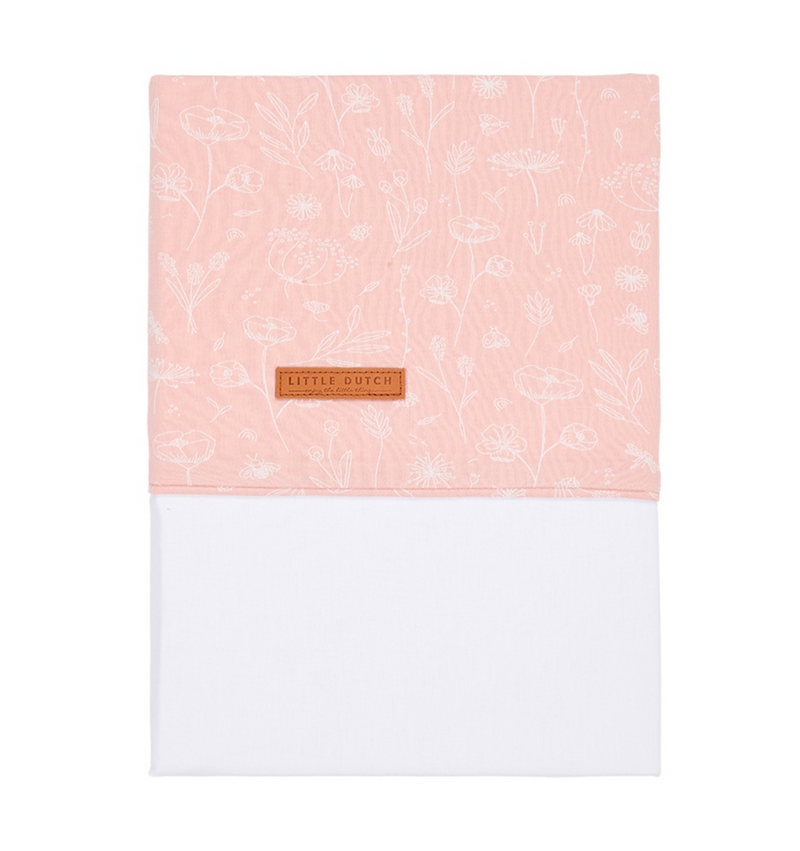 Drap-housse Wild Flowers, rose | Little Dutch
