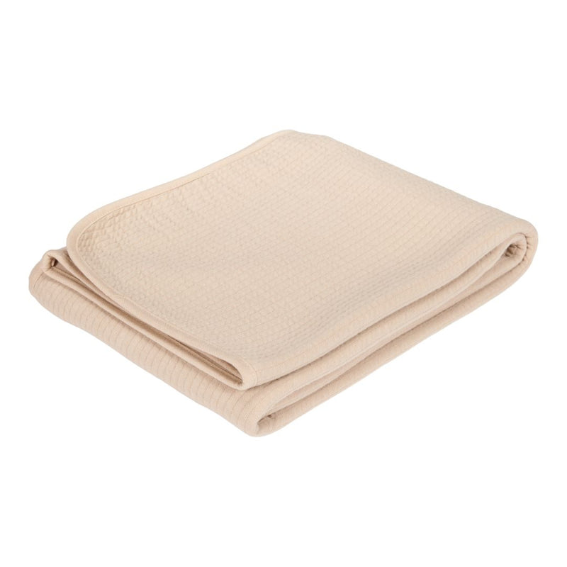 Couverture pour lit d'enfant beige pur | Little Dutch