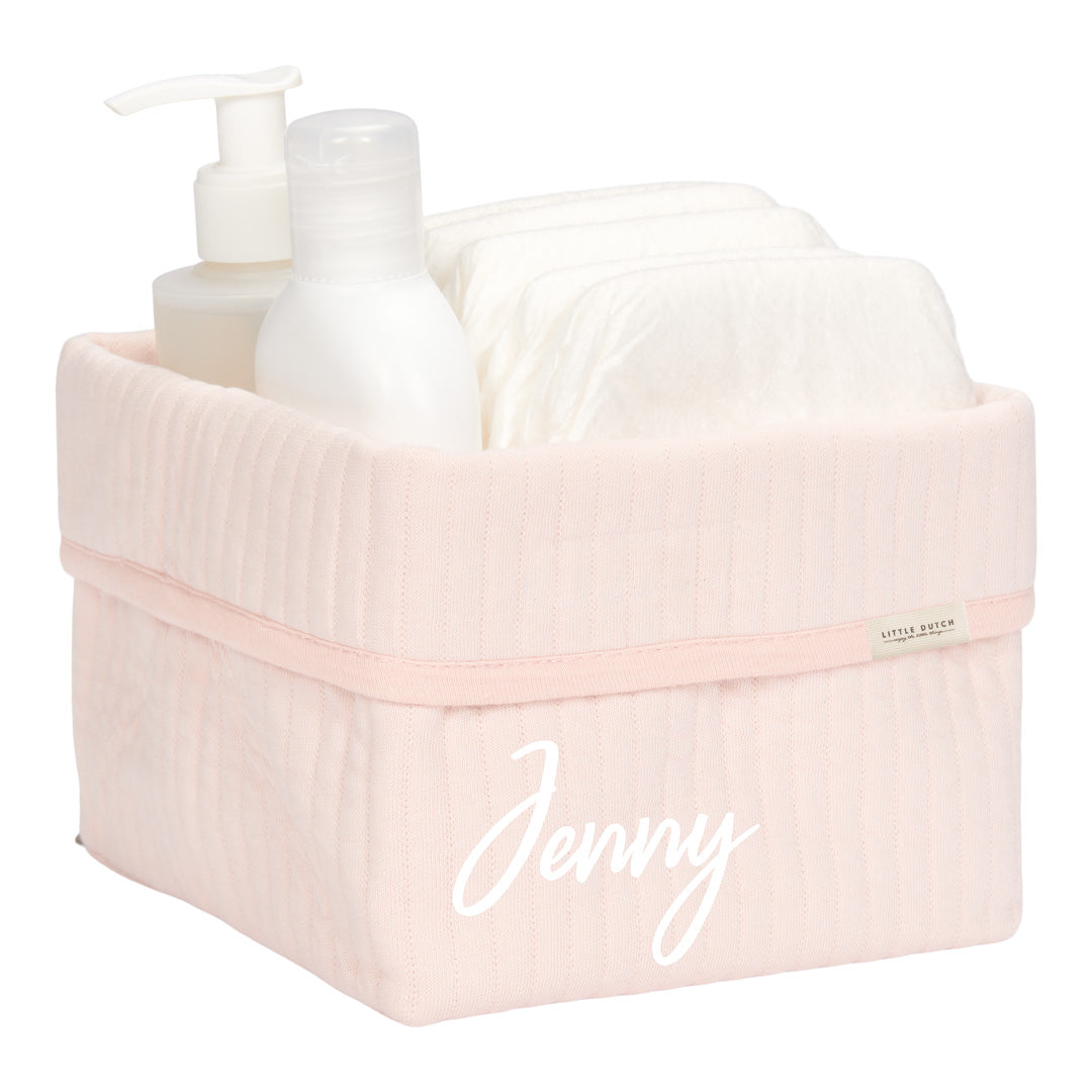 Pure Soft Pink nursing basket, small | Little Dutch