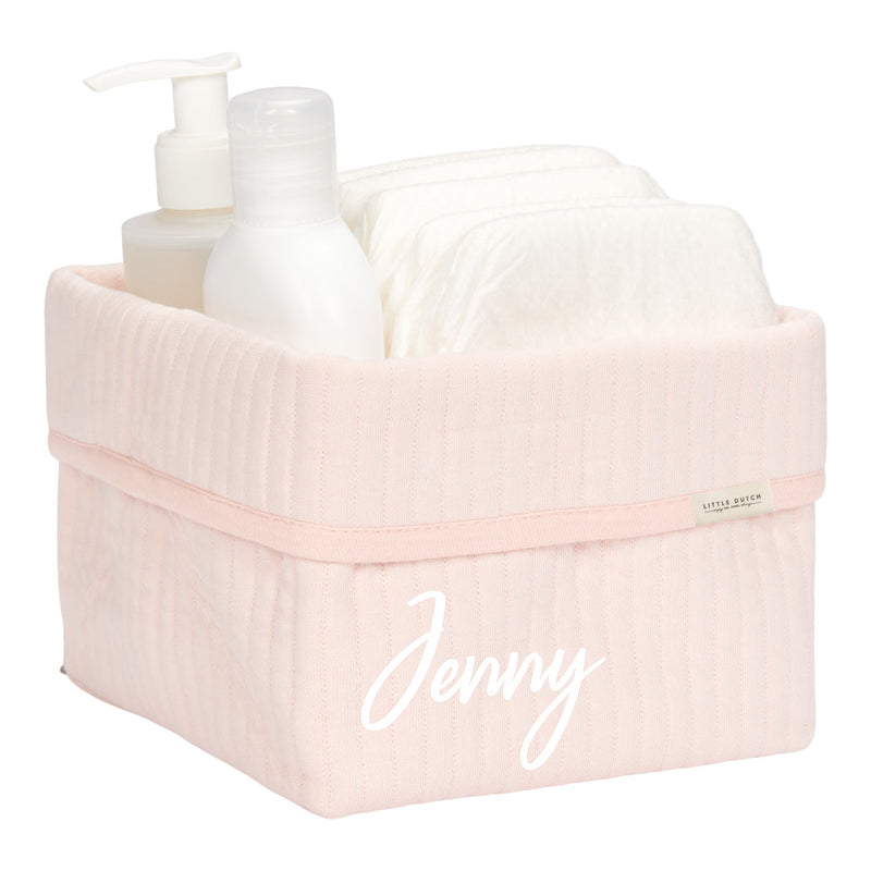 Pure Soft Pink nursing basket, small | Little Dutch