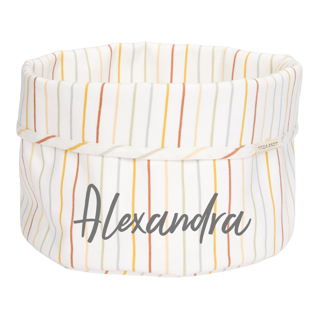 Panier d'allaitement rond Vintage Sunny Stripes | Little Dutch