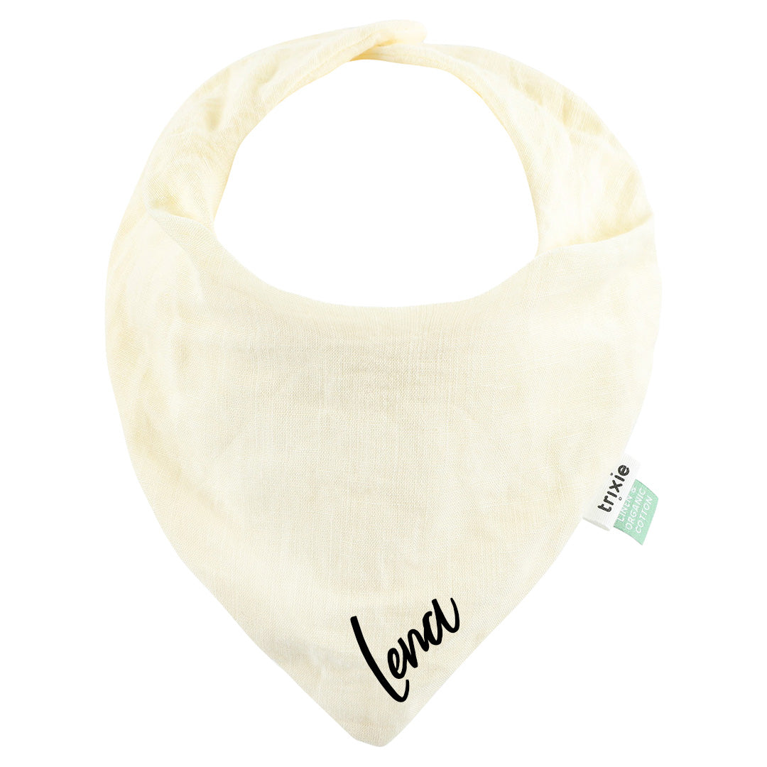 Bavoir bandana Trixie - Écru pur | Trixie