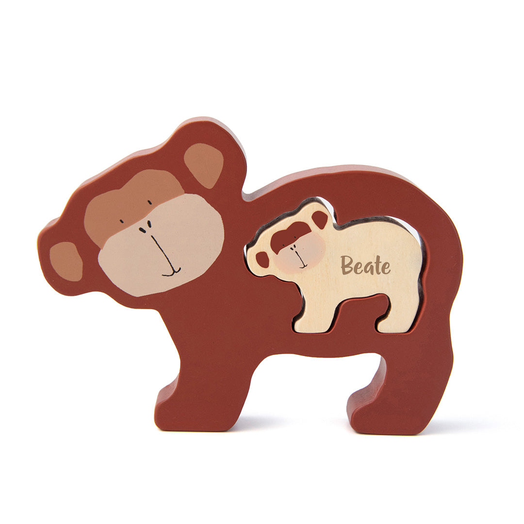 Puzzle en bois pour bébé – M. Singe | Trixie