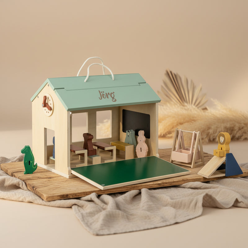 École avec accessoires en bois | Trixie