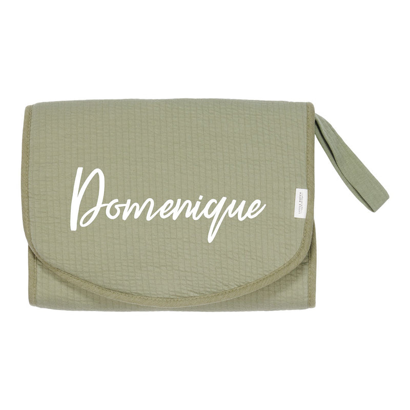 Changing mat for on the go - Pure Olive | Little Dutch