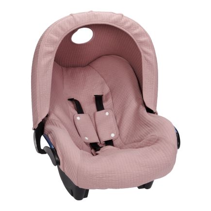 Babyschalen-Sonnenverdeck Pure Mauve in Violett für Maxi-Cosi und viele Babyschalen der Gruppe 0+ aus hochwertigem Baumwollmix. Schützt Babys zuverlässig vor Sonne, Wind und leichtem Regen und sorgt unterwegs für angenehmen Schatten.