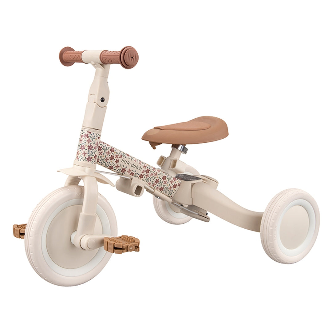 Tricycle évolutif 4-en-1 Sunny Flower Offwhite | Little Dutch