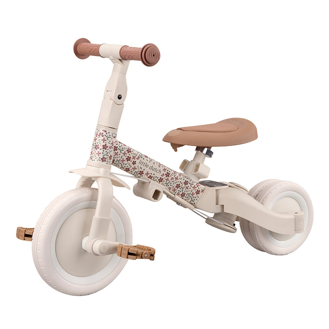 Tricycle évolutif 4-en-1 Sunny Flower Offwhite | Little Dutch