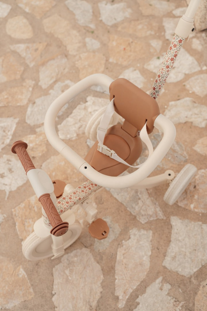 Tricycle évolutif 4-en-1 Sunny Flower Offwhite | Little Dutch