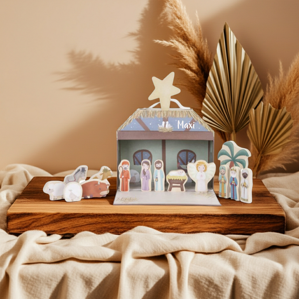 Crèche de Noël X-Mas avec valisette de jeu