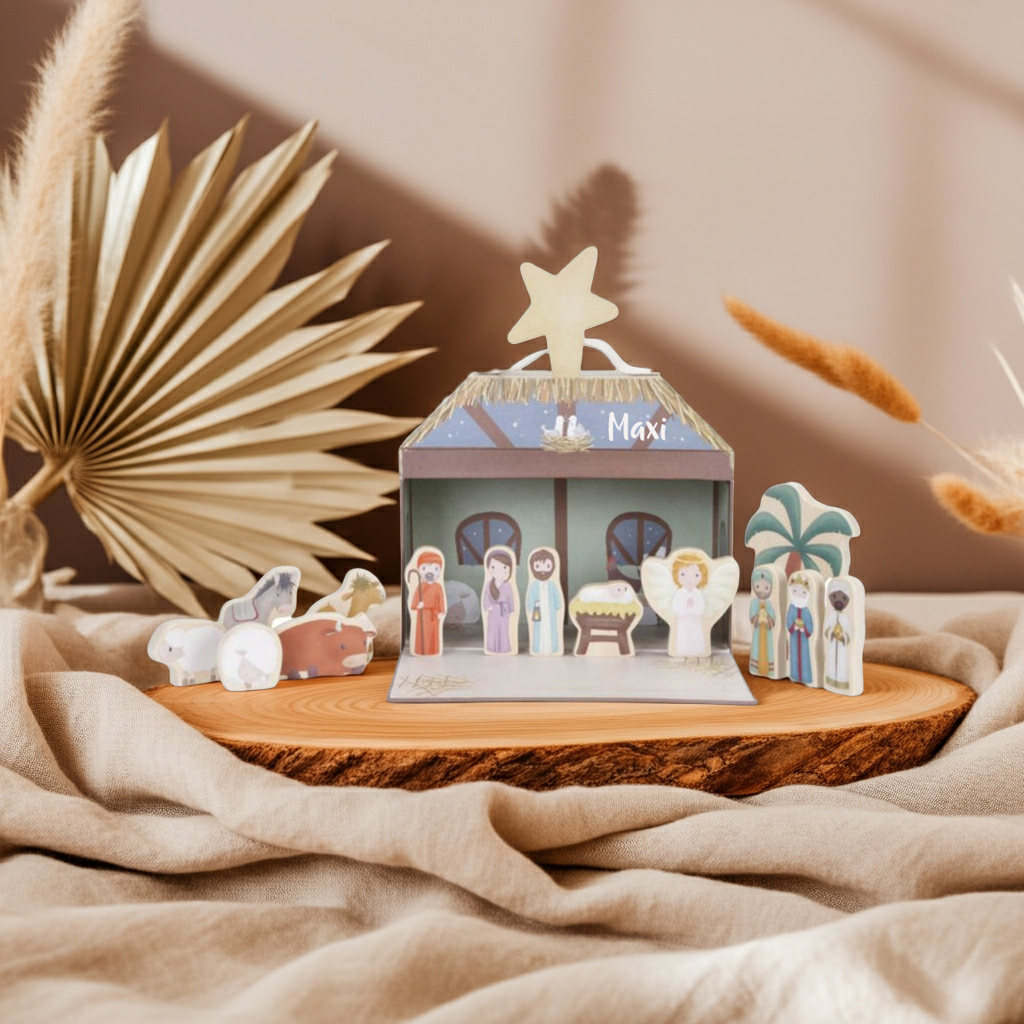 Crèche de Noël X-Mas avec valisette de jeu