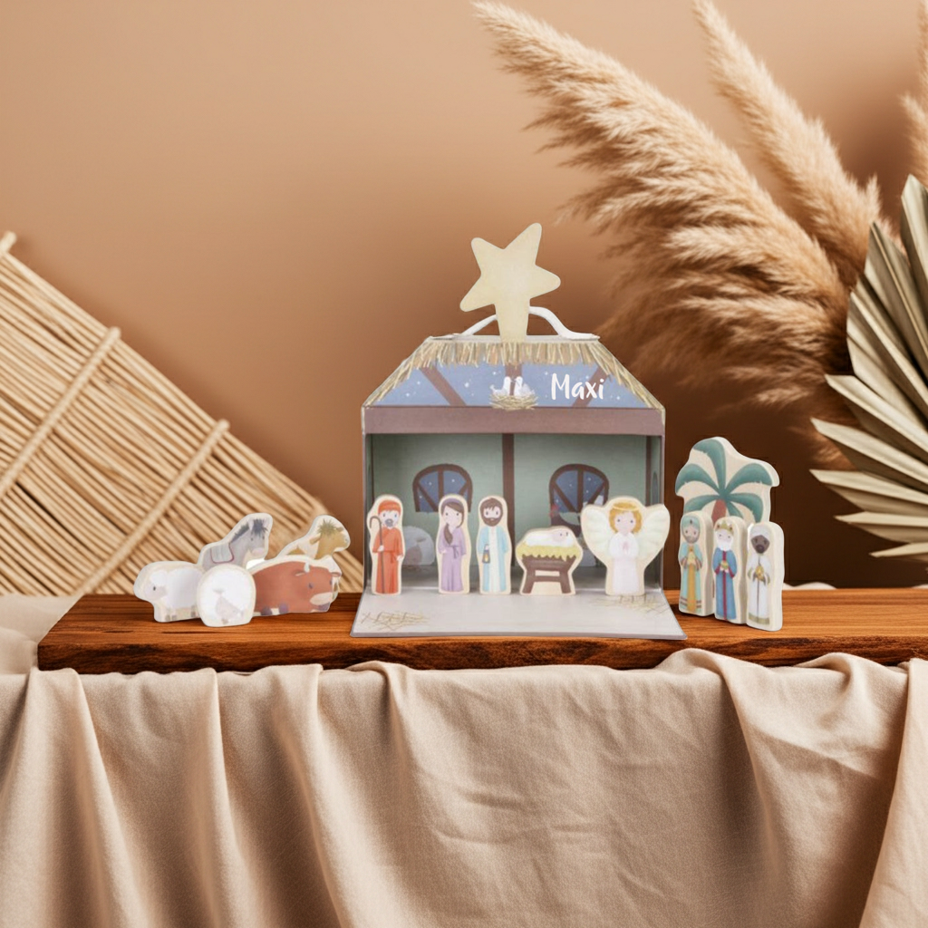 Crèche de Noël X-Mas avec valisette de jeu