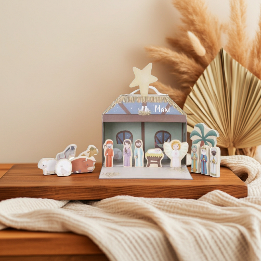 Crèche de Noël X-Mas avec valisette de jeu